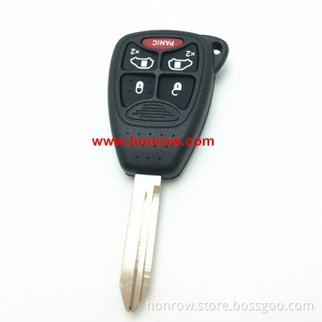 Chrysler 4+1 Button remote key shell blank case with rubber button for Chrysler car key